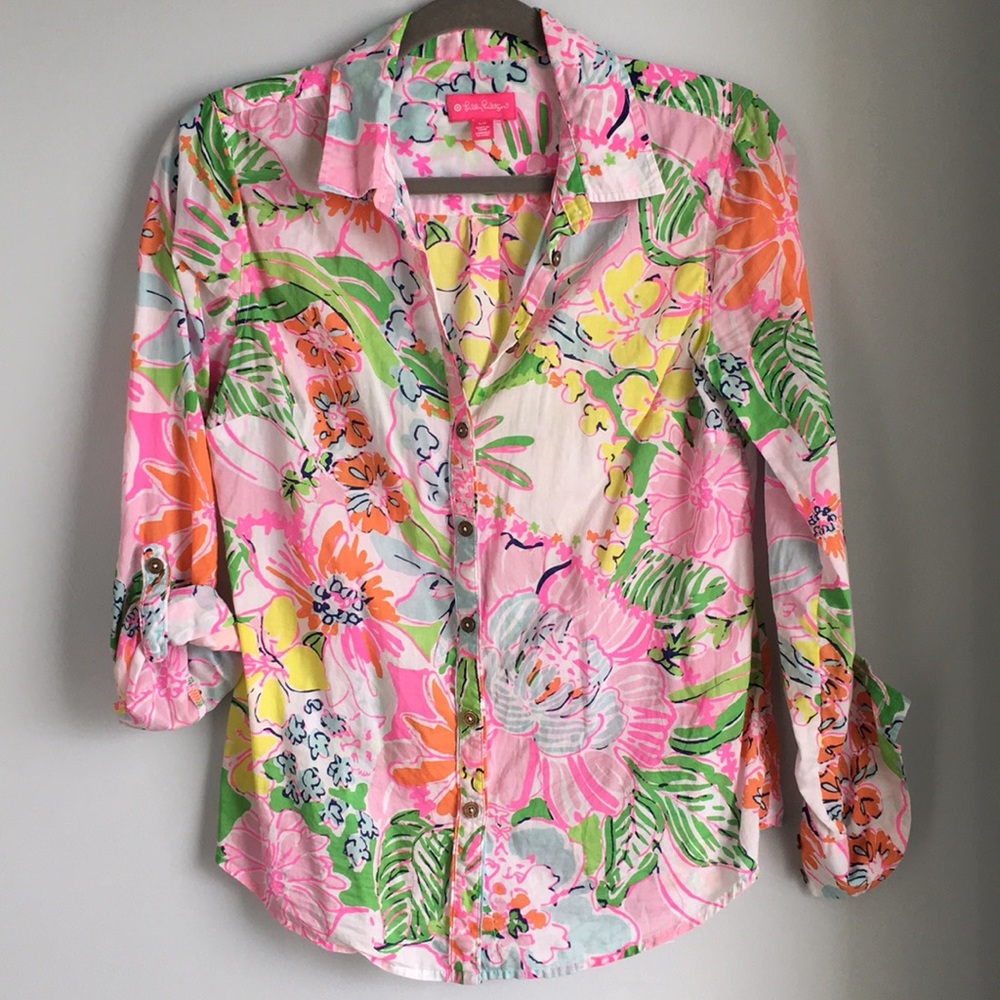 Lilly Pulitzer for Target Button down Shirt Small